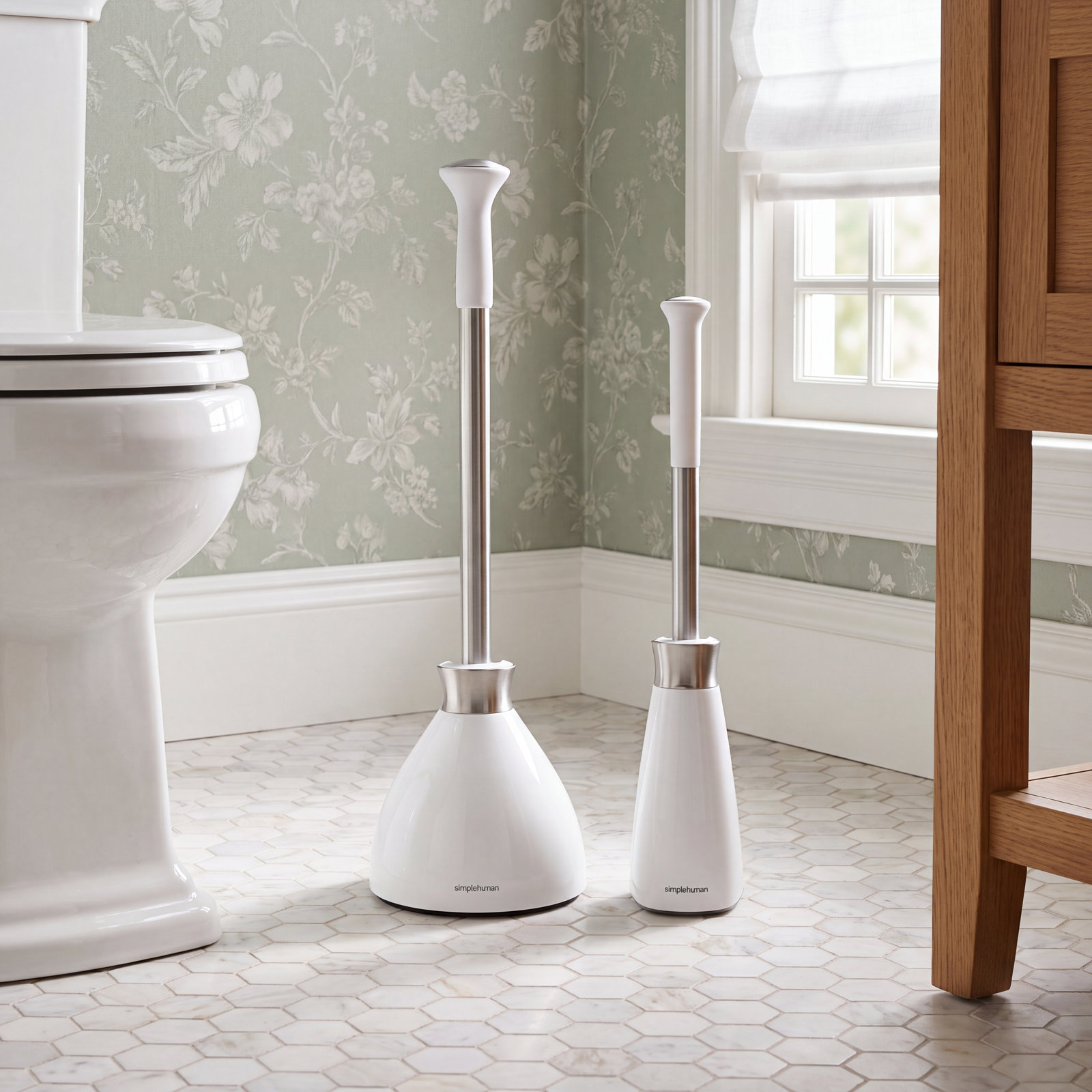 Simplehuman Plunger and Toilet Brush Set