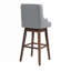 Tabouret de comptoir pivotant avec cadre en bois massif 29,9 po Luthando-265640304