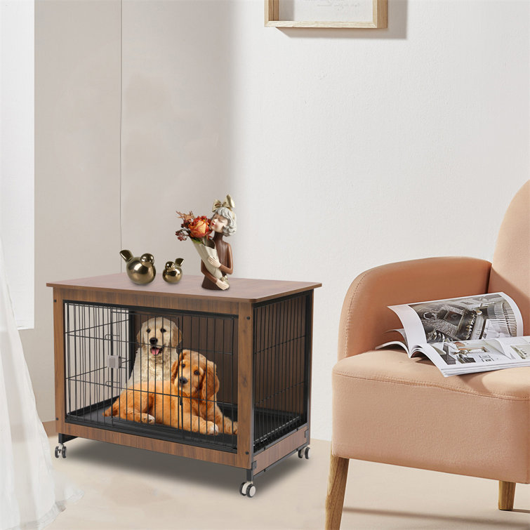 Say Goodbye to Wire Crates With the Chic Wooffy Dog House