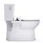 Toilette allongée deux pièces TOTO Glaston 1,28 GPF WASHLET + et Auto Flush Ready Universal avec CEFIONTECT et siège SS234 SoftClose, blanc coton - MS472234CEFG # 01