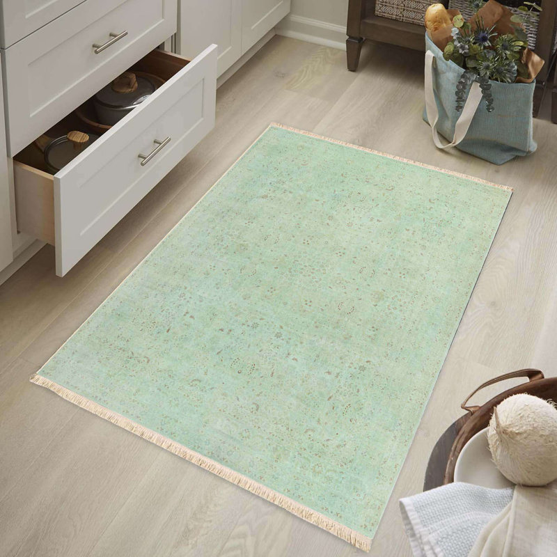 Faded Mint Patina Area Rug
