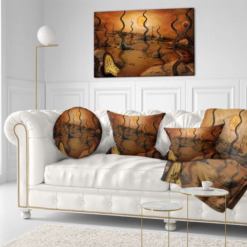 Vous cherchez à l'avenir - Coussin imprimé abstrait