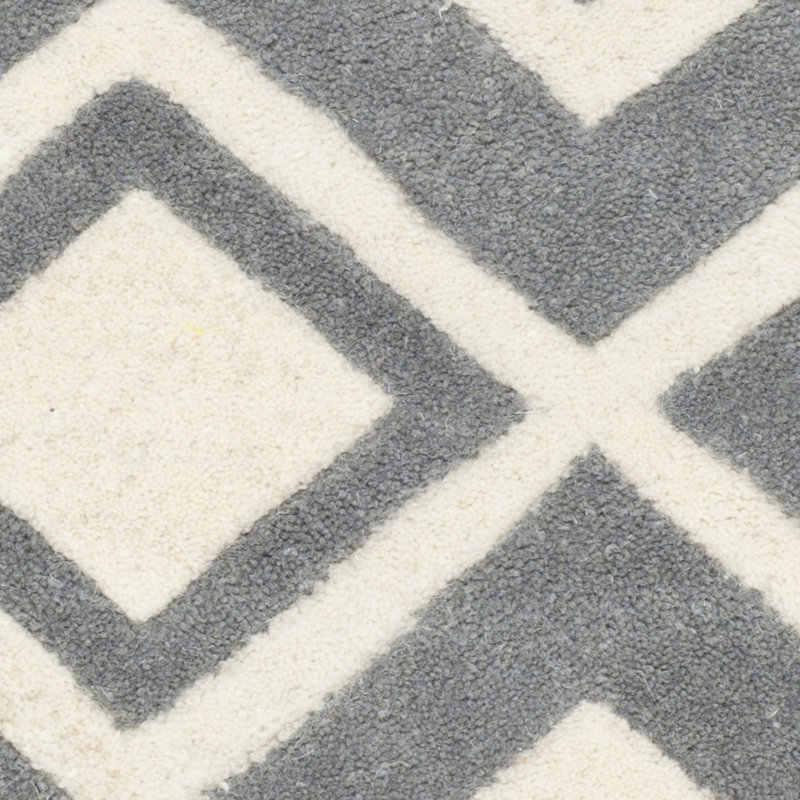 Huntersville Geometric Wool Hand Woven Area Rug, Rectangle 61 x 91 cm