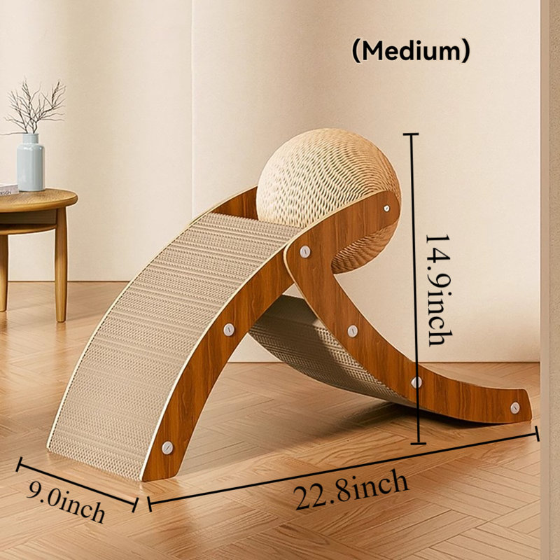 Euradell Scratching Post, 14.9" H x 22.8" W x 9" D