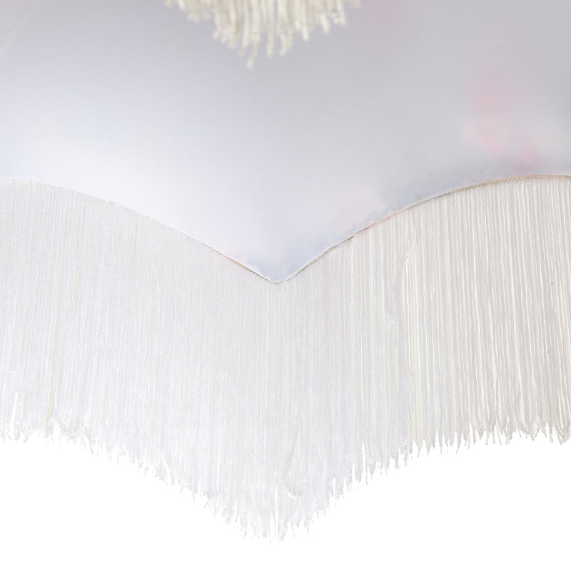 20cm H Cotton Empire Lamp Shade ( No Direct Attachment Method ) in Blue