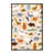 Toile avec cadre en bois foncé rustique