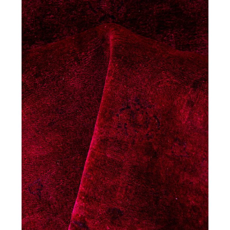 Overdyed One-of-a-Kind 6' 1" x 6' 1" Hand Knotted Area Rug