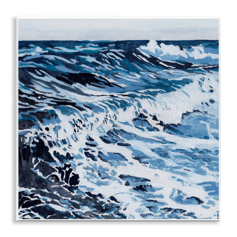 "Blue Rolling Waves", art mural par Melissa Wang