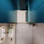 Porte de douche, ouverte à l'extérieur, avec verre trempé de 1/4 po