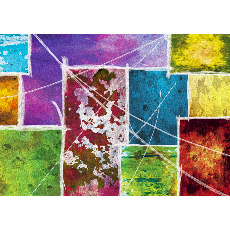 Fyza Geometric Area Rug, Rectangle 90 x 150cm