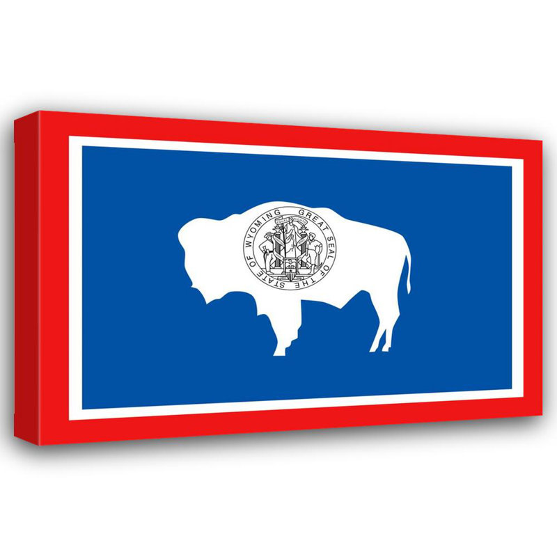 Wyoming State, 12" H x 18" W