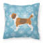 Coussin intérieur/extérieur en flocons d’hiver-32011152