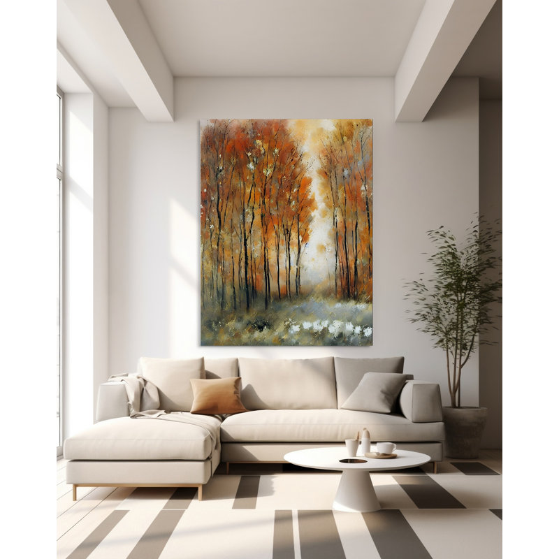 Forêt dorée, H 32 po x l 24 po