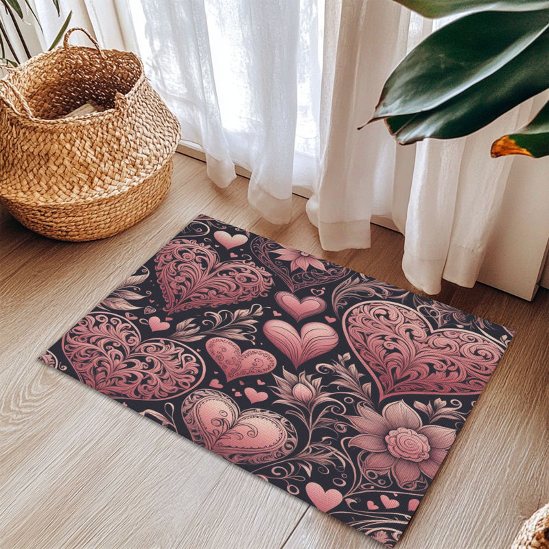 Tapis tressé Blush Love Embrace, Rectangulaire 3 pi x 5 pi