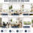 PINECREST HOME GOODS Custom-Cut Size Zebra Blinds for Indoor Windows Light Filtering & Room Darkening Roller Shades ( White Color ) (Maxium Height 78 inch ) ( Width 34 inch )-1825650053-1825650118