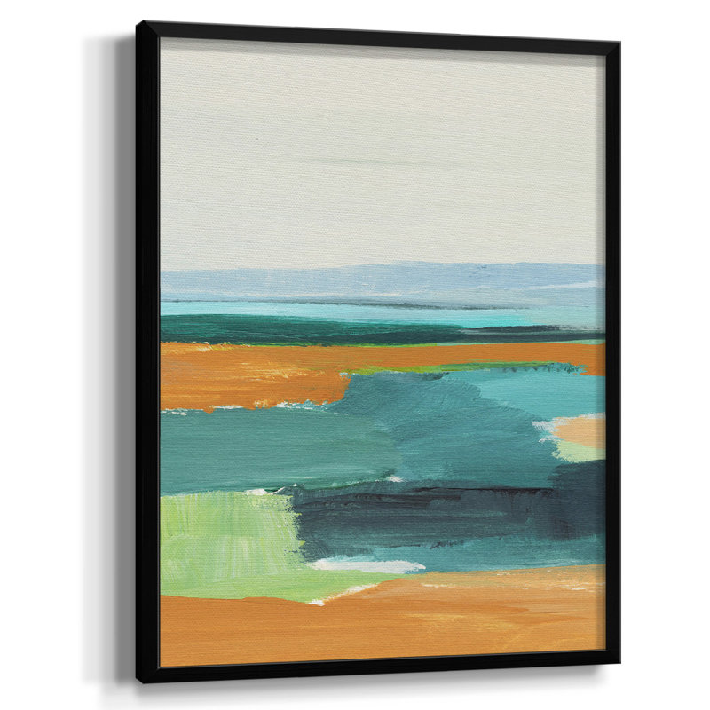 Shifting III, reproduction encadrée, Pas de tapis, Toile encadrée noire