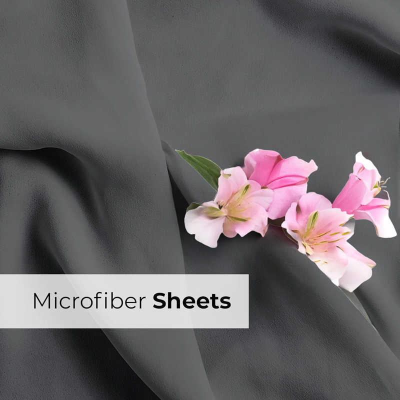 Off White Queen Microfiber Deep Pocket Sheet Set