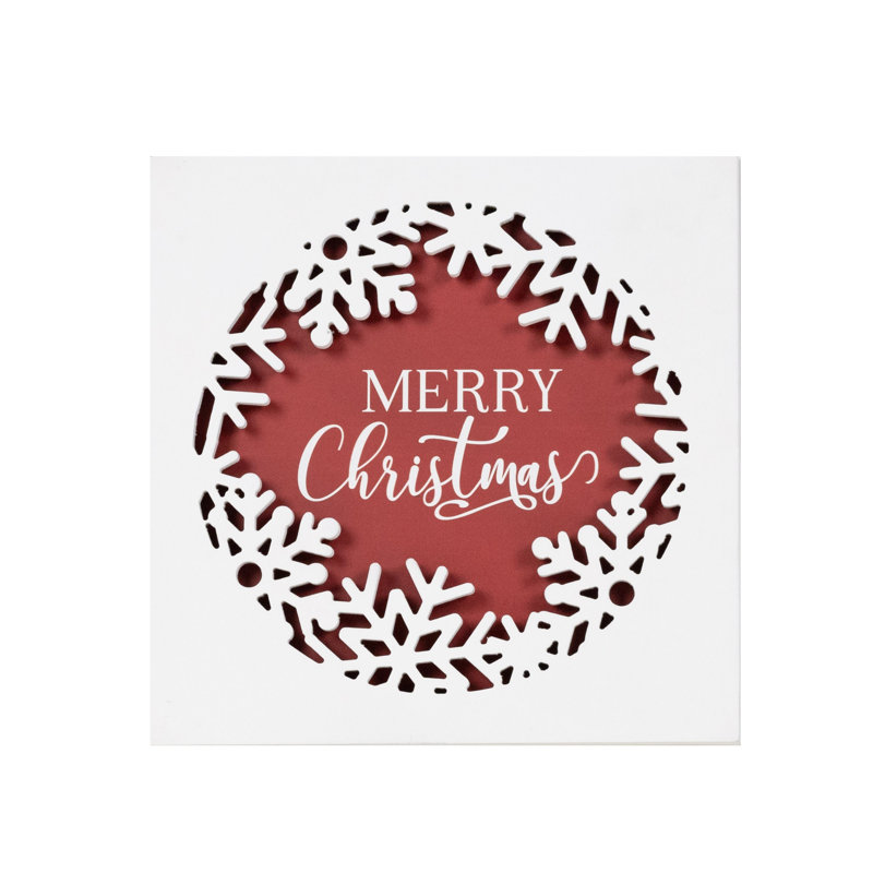 Plaque «Merry Christmas» 12 po