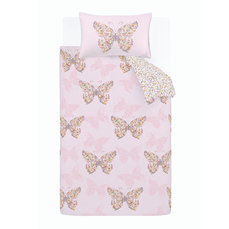 Enchanted Butterfly Duvet Cover Set, Double - 2 Pillowcase