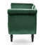 Banc en velours Celestin avec garniture cloutée et accoudoirs courbés Celestine-120419229
