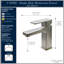 Robinet de salle de bain monotrou avec drain Lulani Capri-50297514