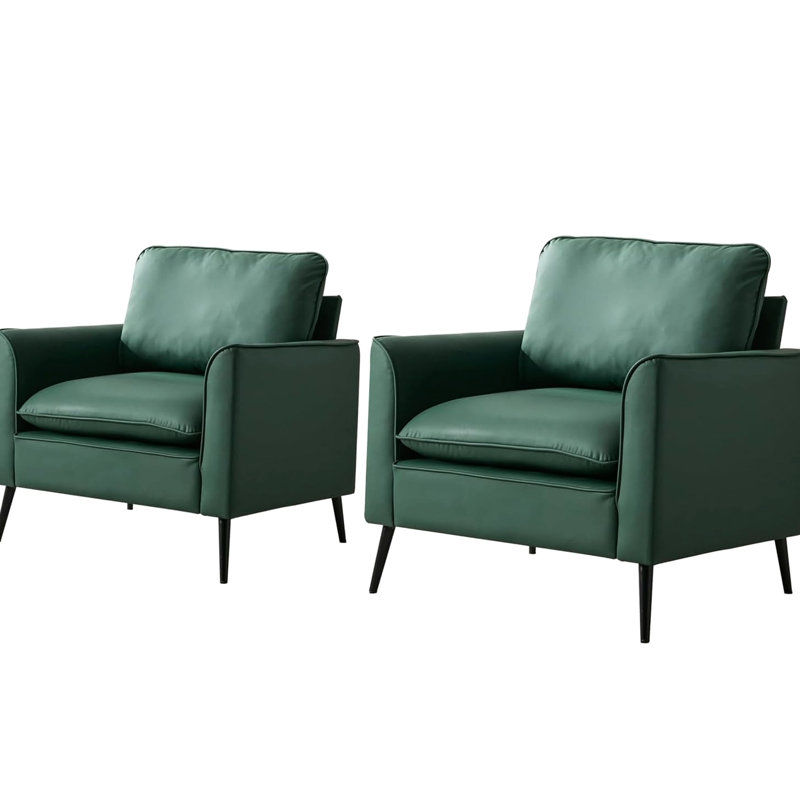 Nordic Retro Luxury 2pc for Fireplace, balcon - Chaise simple confortable et relaxante avec coussins moelleux respirants