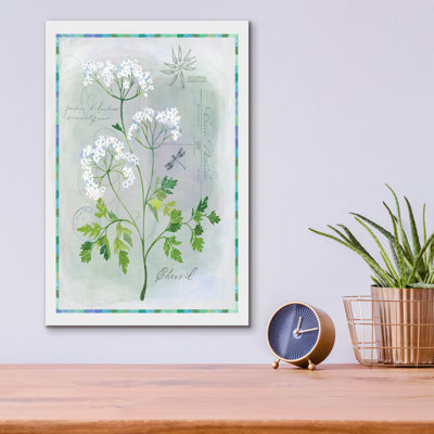  «Chervil Flora» par Fiona Stokes-Gilbert, art mural en verre acrylique, 12 po x 16 po