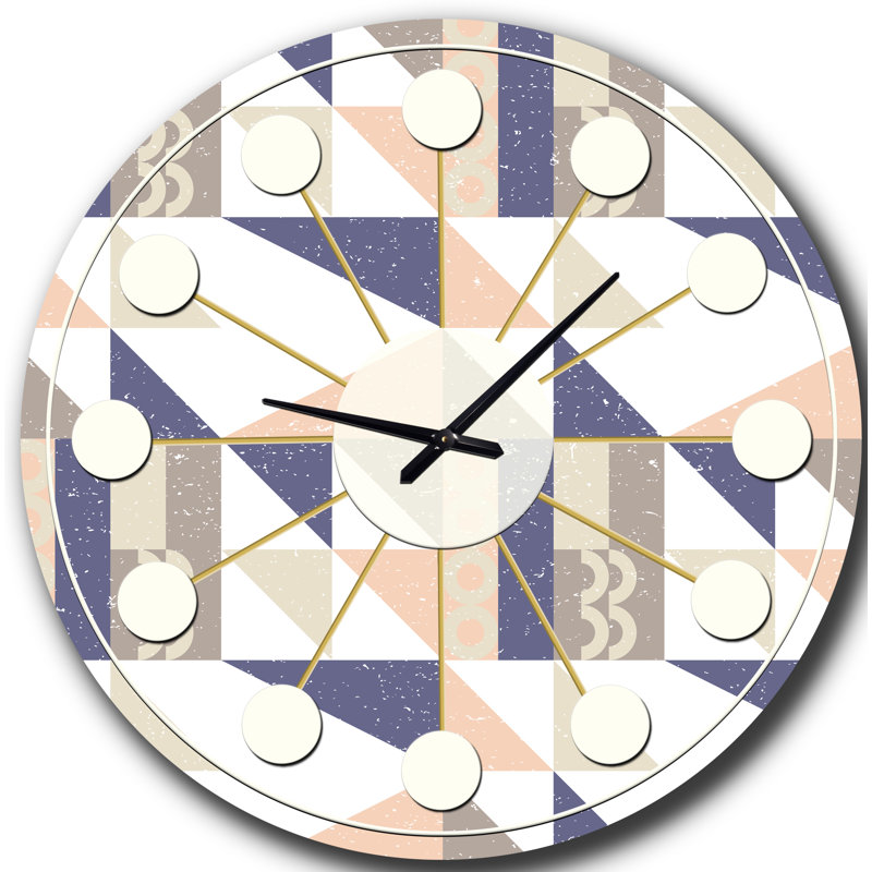 Horloge murale rétro Mid-Century, Moyenne