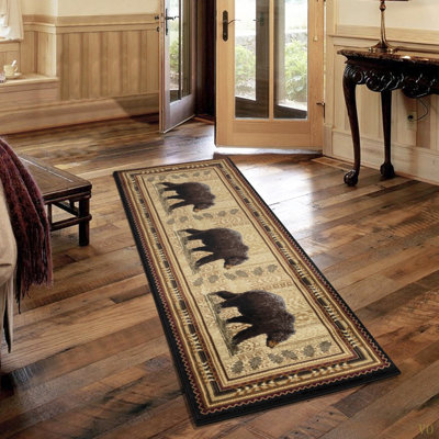 Nid naturel 7 pi 10 po X 10 pi 3 po Tapis Lodge