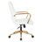 Turbeville Faux Leather Task Chair with Gold Finish -2043664744