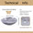 Stone Bathroom Sink 17inch White Round Shape Vessel Bowl Polished Finished basin-120798287