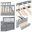 Lit de jour simple VARELON avec couchette coulissante et tiroirs de rangement - Solution de sommeil compacte pour les chambres d'amis et les maisons compactes-1951385386