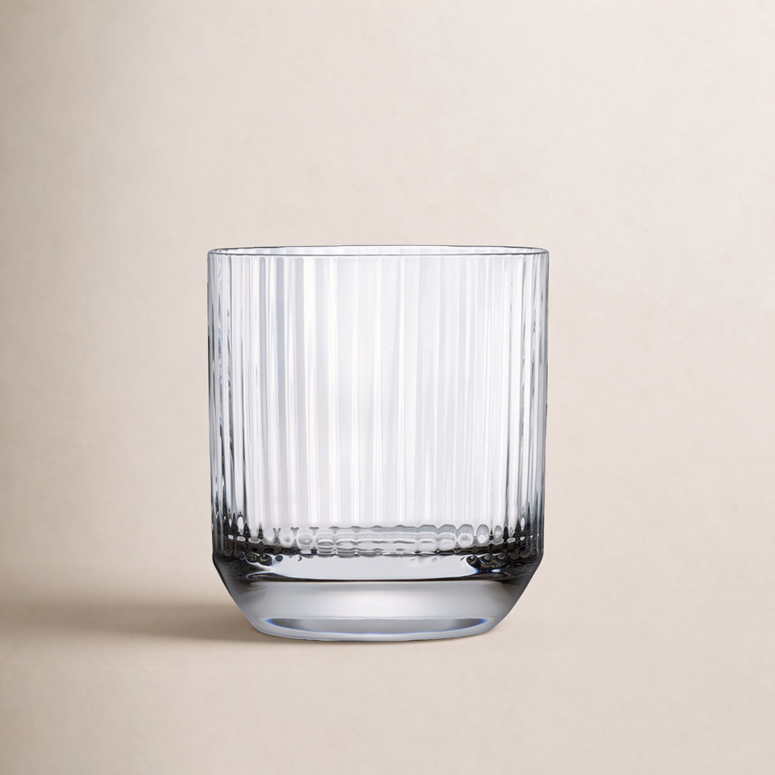 Big Top Ribbed Crystal Whiskey Glass, 9.25 Oz