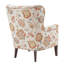 Fauteuil d'appoint, 85% lin à 15% revêtu de lin, texture en bois massif de 300 lb, capacité de poids, coussin amovible
