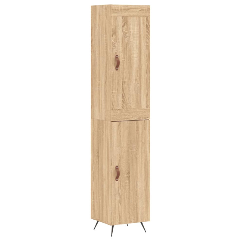 Mirijela 2 Door Manufactured Wood Wardrobe, Sonoma Oak