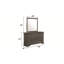 Miroir de style moderne Blaze en bois et en métal-1429819075