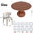 Otelia 4/6/8 Person Solid Wood Dining Set-1558102053-1558102052