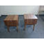 Ensemble de 2 pièces de table de chevet avec poignées en métal de style médiéval-moderne, ensemble de 2 pièces 15,75 po x 15,75 po x 21,65 po