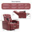 Fauteuil inclinable pivotant en cuir Keerstin-2018160363