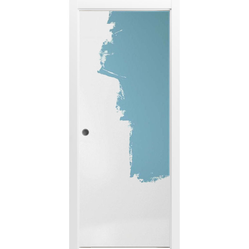 Panelled Wood Planum Sliding Closet Doors, 42" x 84", Primed