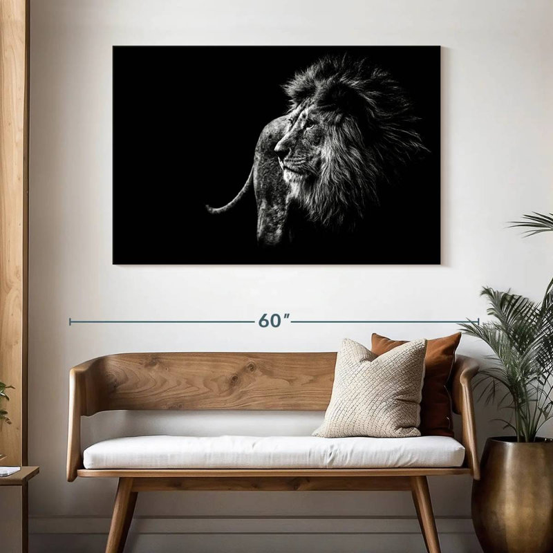 Tête de lion Brampt, H 32 po x l 48 po