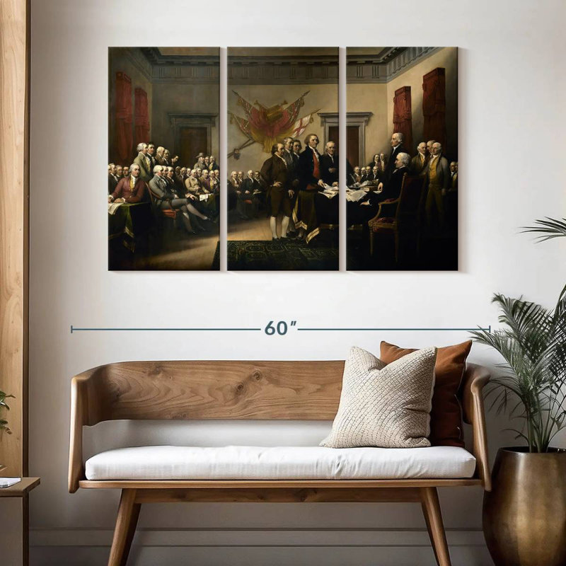 Lelar Declaration Of Independence, 32" H x 50" W