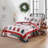 Holiday Forest 3 Pcs Festive Christmas Tree Quilt Bedspread Set-118011026
