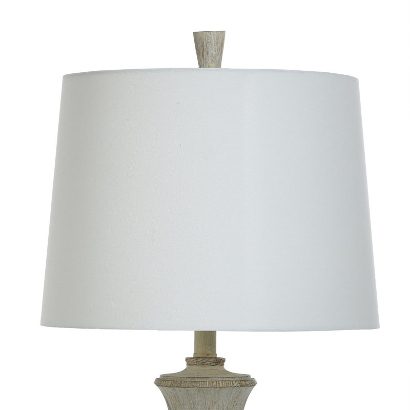 Longhurst Resin Table Lamp, Distressed Gray