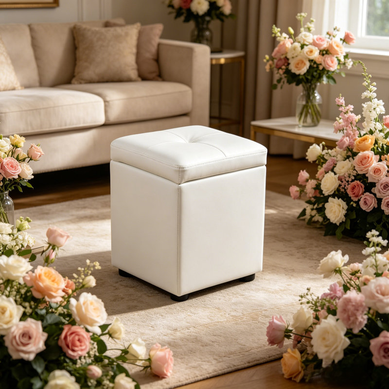 Repose-pieds carré confortable | Petit repose-pieds doux, tabouret bas et escabeau