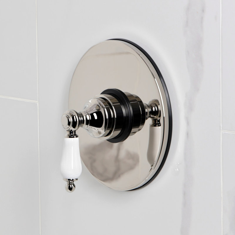 Kingston Brass Single-Handle Pressure Balanced Tub and Shower Faucet, Polished Nickel