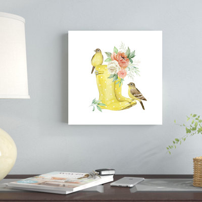 " Yellow Rainboots " Painting Print
