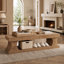 Upholstered Bench with Shelves