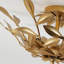 Plafonnier semi-encastré 3 lumières feuille d'or Botanical
