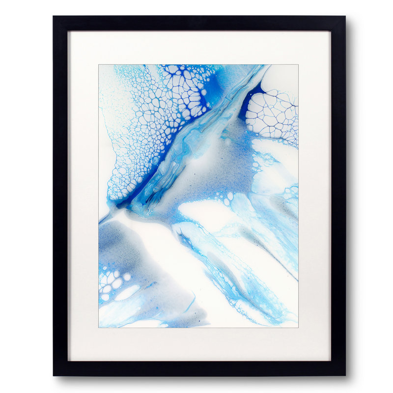Slip Print by Carla White, Black Framed Canvas, 33" H x 25" W